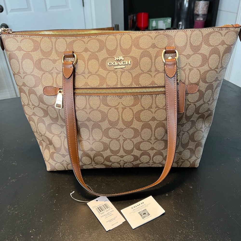 Excellent Coach Signature Gallery Tote